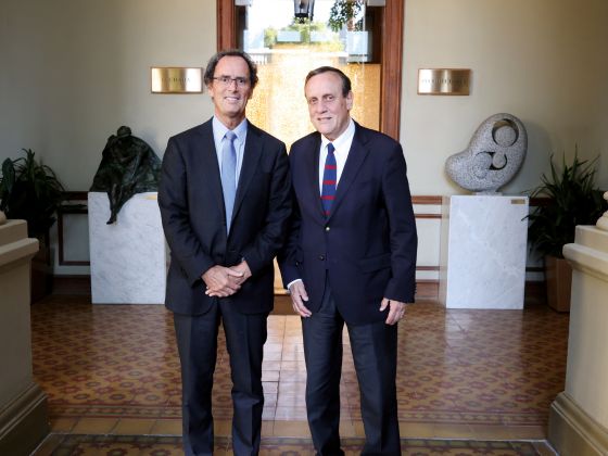 Rector Juan Carlos de la Llera e Ignacio Sánchez